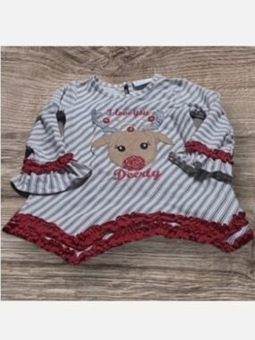 LITTLE GIRL'S EMILY ROSE LONGSLEEVE CHRISTMAS SHIRT